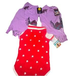 NWT Size Large Dog Puppy Clothes 3 Pieces Martha Stewart Brett Michaels (q15)